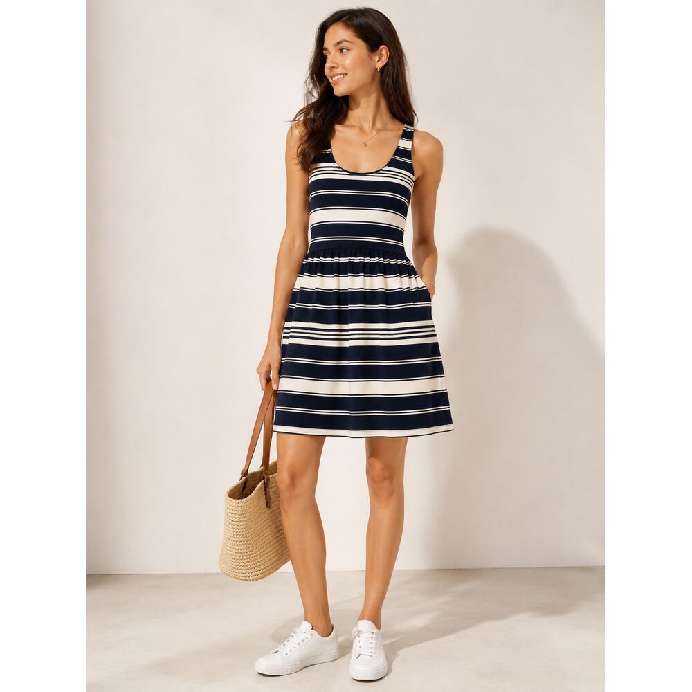 J.Crew Navy & White Striped Mini Nautical Tank Dress - Size XXS - Picture 2 of 8